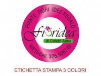 Etichette adesive per fioristi, fiorai e vivaisti (mm 39x39)  (cod.76G)